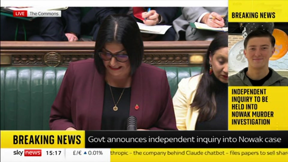 Still from Sky News at 17:30