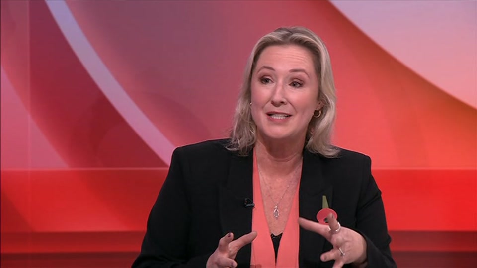 Broadcast still at 5m. BBC One, BBC News, 26 October 2026.