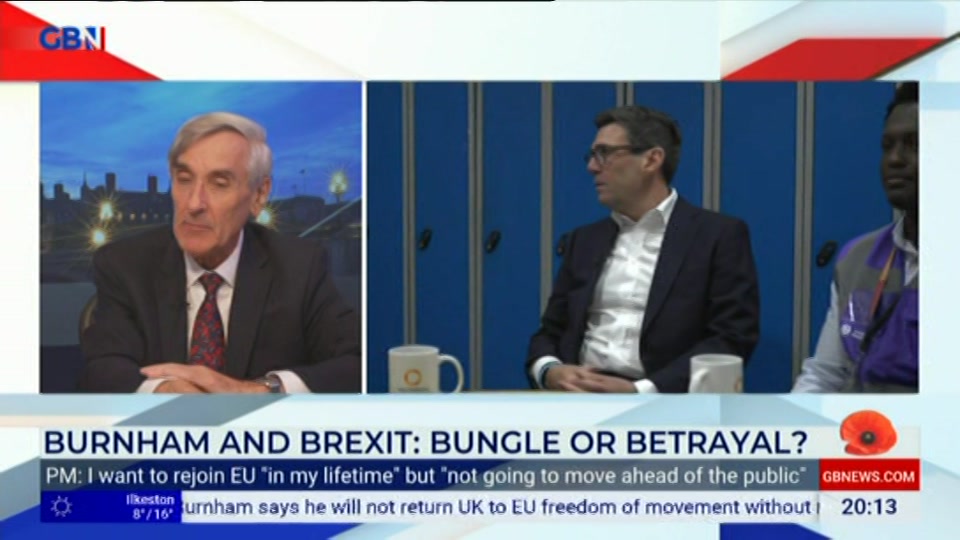 Broadcast still at 13m 30s. GB News, Jacob Rees-Mogg's State Of The, 26 October 2026.