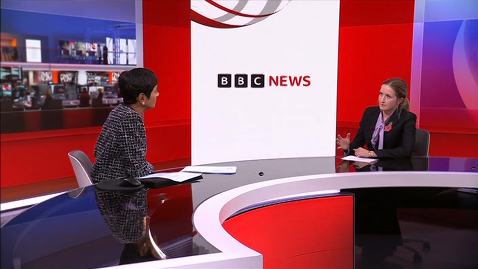 Broadcast still at 21m 30s. BBC One, BBC News and Weather, 26 October 2026.
