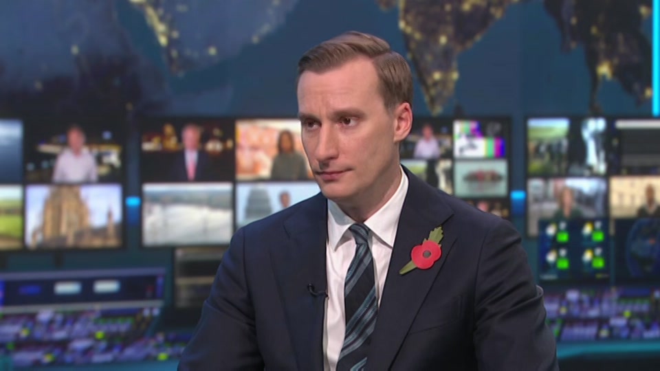 Broadcast still at 16m. ITV, ITV News at Ten, 26 October 2026.