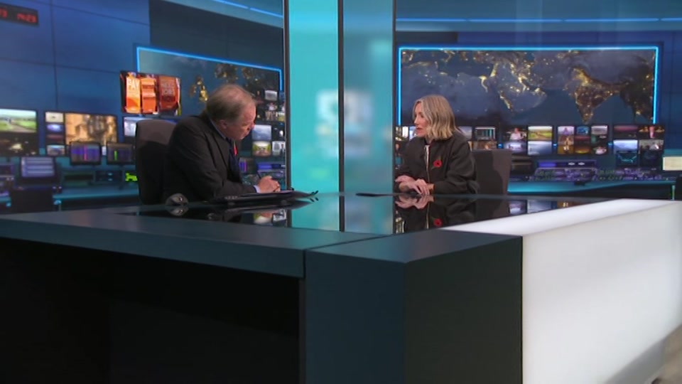 Broadcast still at 23m. ITV, ITV News at Ten, 26 October 2026.