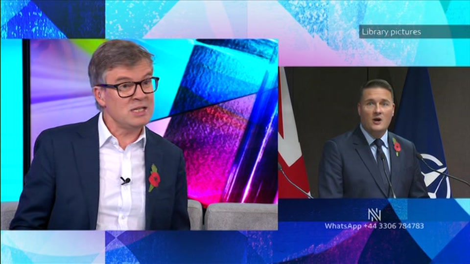Broadcast still at 9m 30s. BBC Two, Newsnight, followed by Weather, 26 October 2026.