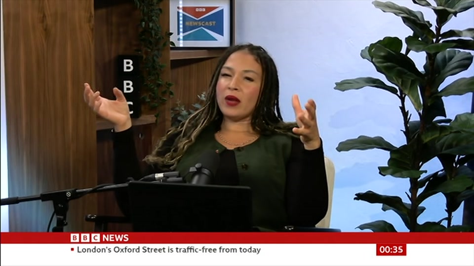 Still from BBC News at 5:00
