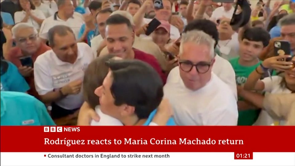 Still from BBC News at 21:00