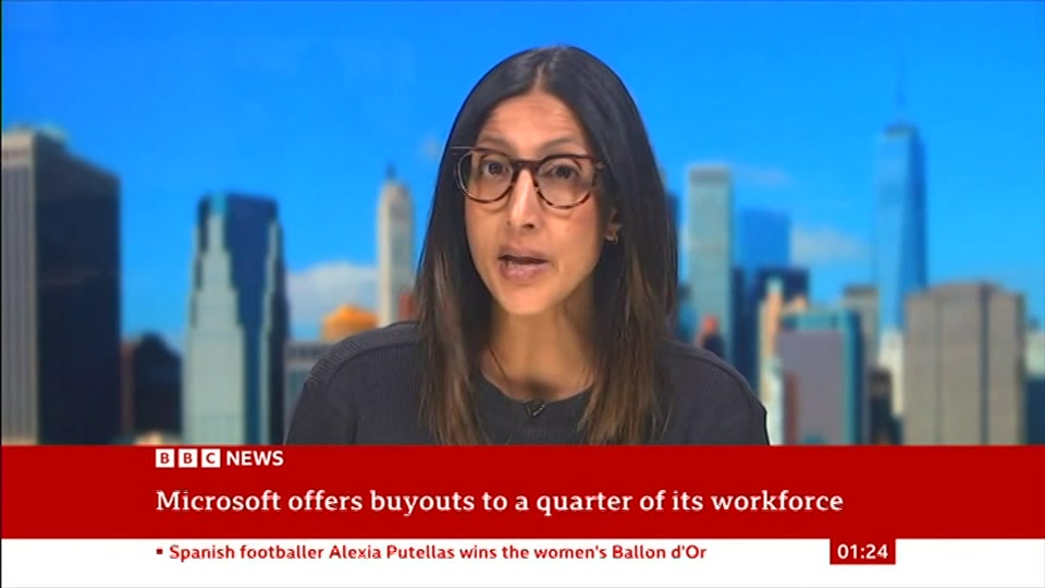Broadcast still at 24m 30s. BBC News, 27 October 2026.