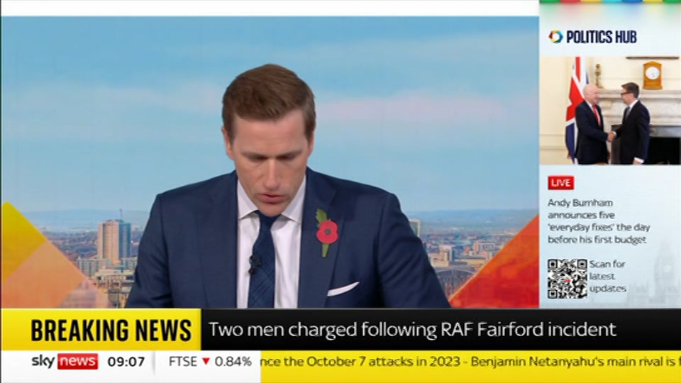 Still from Sky News at 7:30