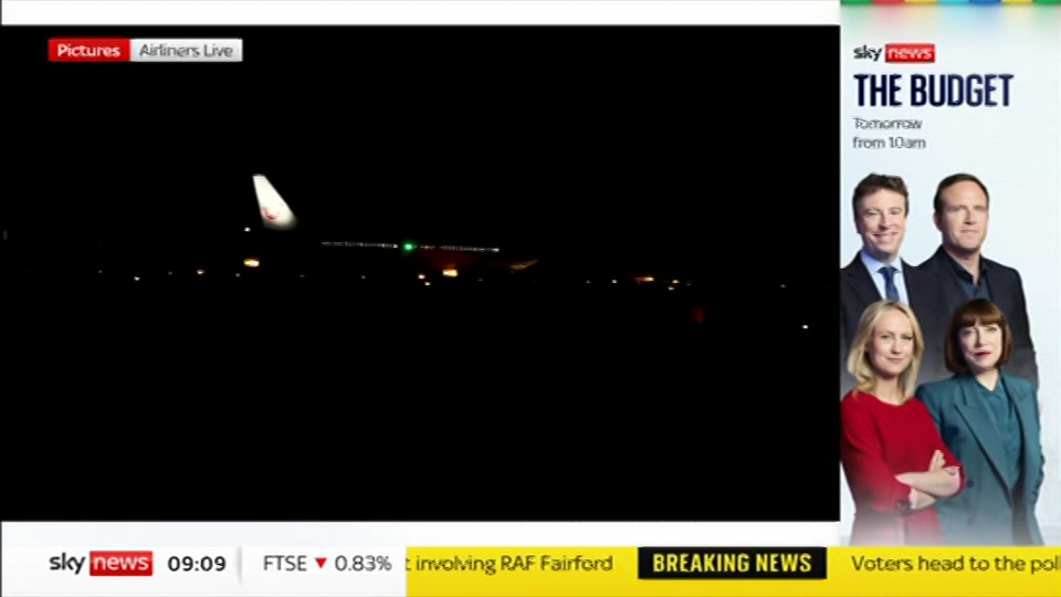 Still from Sky News at 9:30