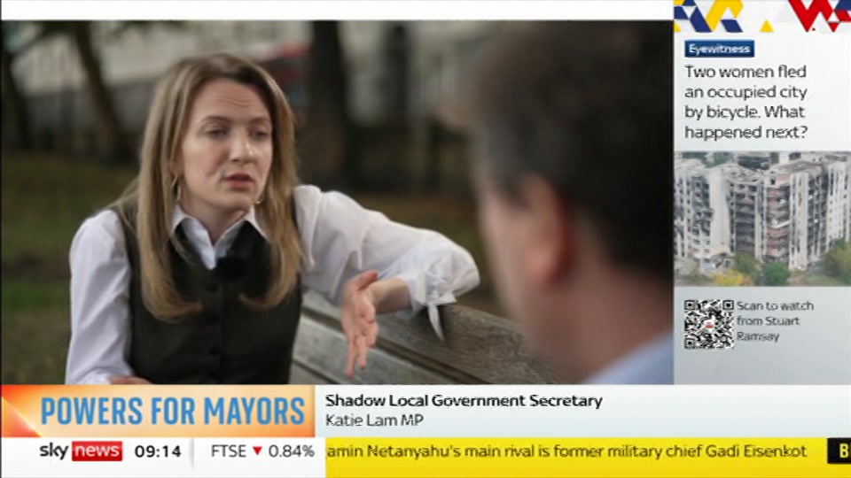 Still from Sky News at 14:00