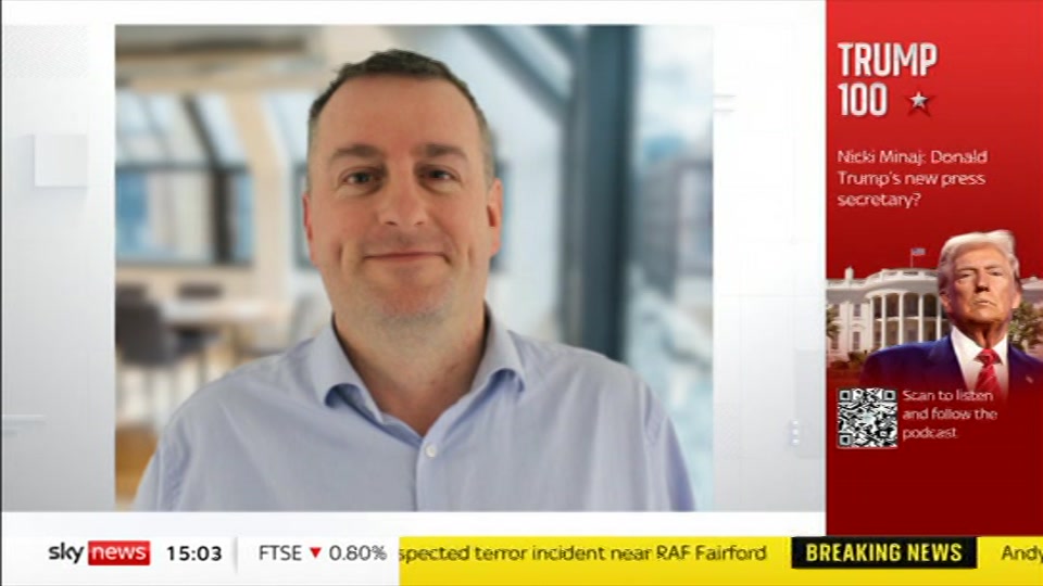 Still from Sky News at 3:00