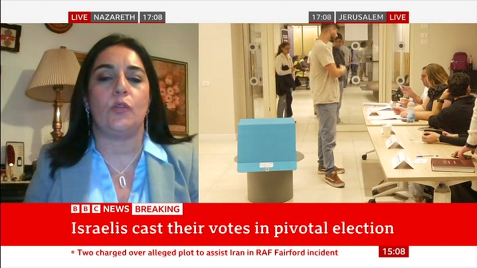 Still from BBC News at 8:00