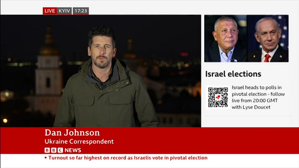 Broadcast still at 23m 30s. BBC News, Verified Live, 27 October 2026.
