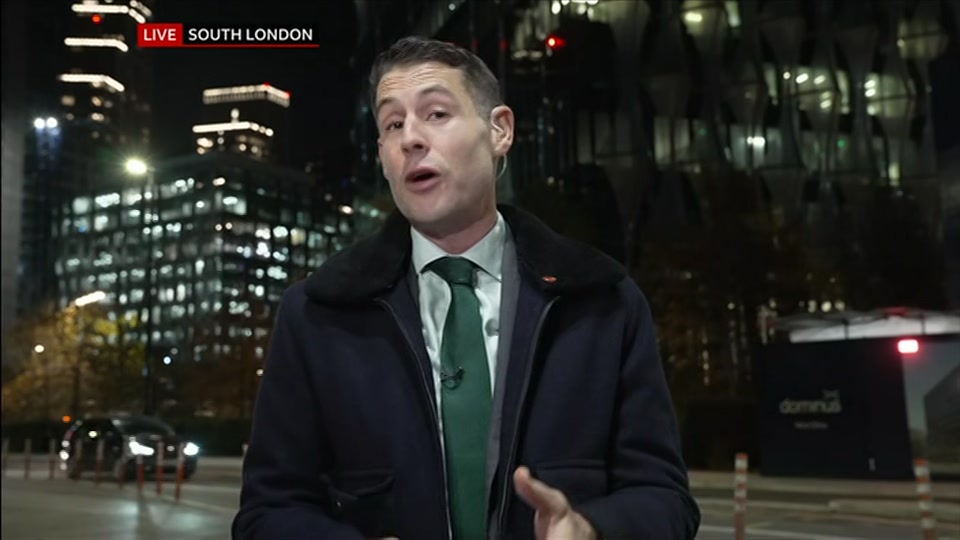Broadcast still at 20m. BBC One, BBC News, 27 October 2026.