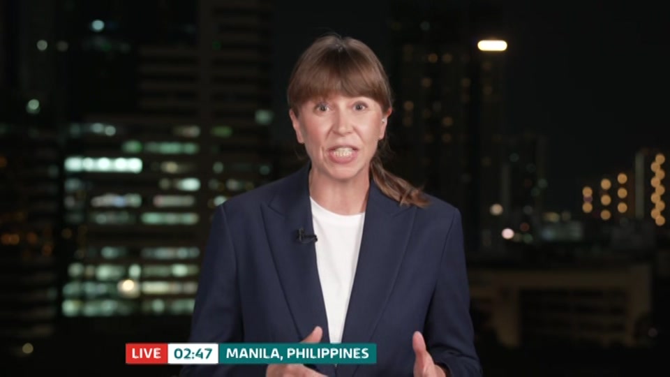Broadcast still at 17m. ITV, ITV Evening News, 27 October 2026.