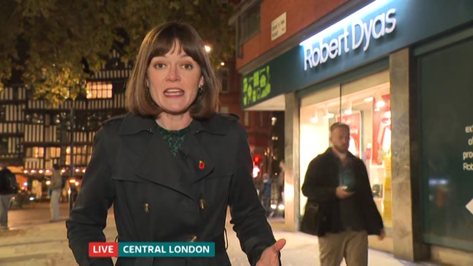Broadcast still at 47m 30s. ITV, ITV Evening News, 27 October 2026.