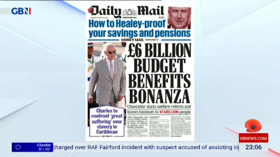 Still from GB News at 6:00