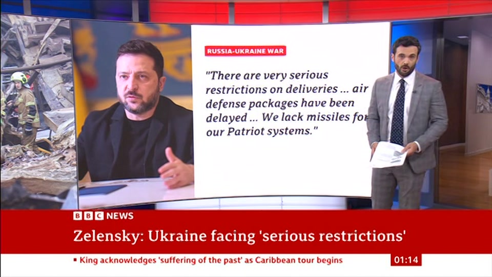 Broadcast still at 14m 30s. BBC News, 28 October 2026.