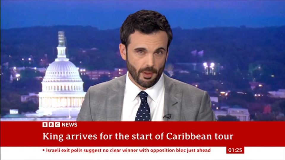 Broadcast still at 25m. BBC News, 28 October 2026.