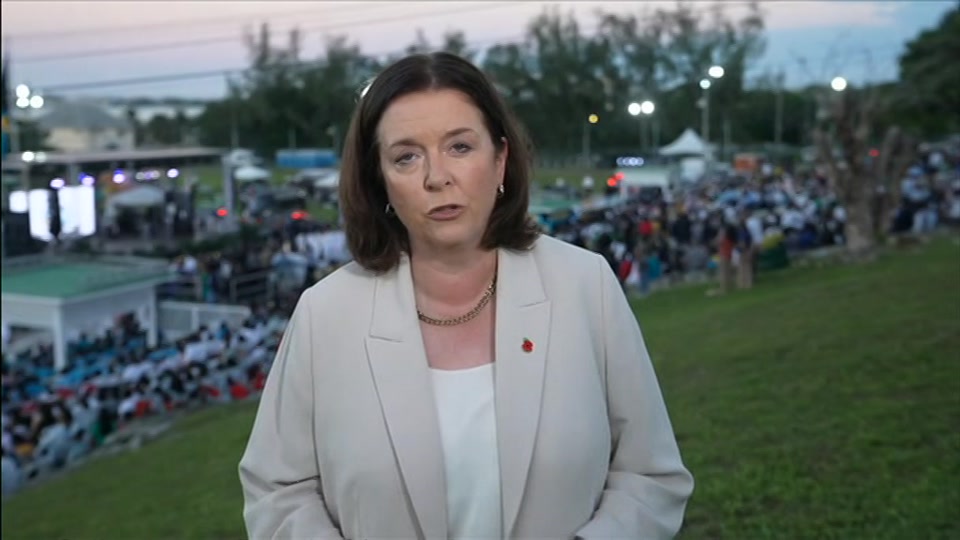 Broadcast still at 28m. BBC One, BBC News at One including, 28 October 2026.