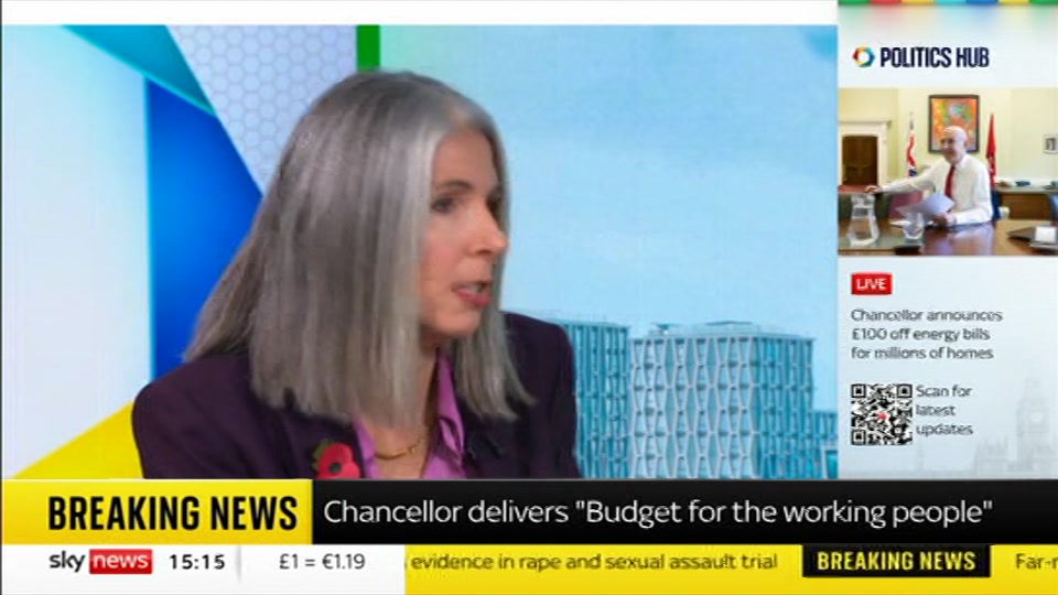 Broadcast still at 15m. Sky News, Sky News Today with Jayne Secker, 28 October 2026.