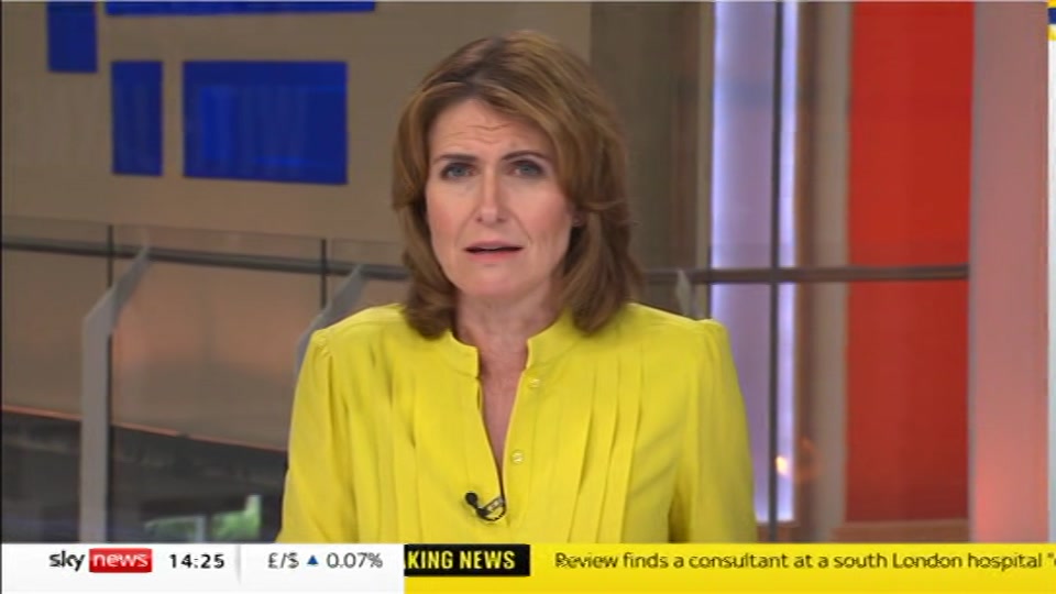 Broadcast still at 25m. Sky News, Sky News Today with Jayne Secker, 9 July 2026.