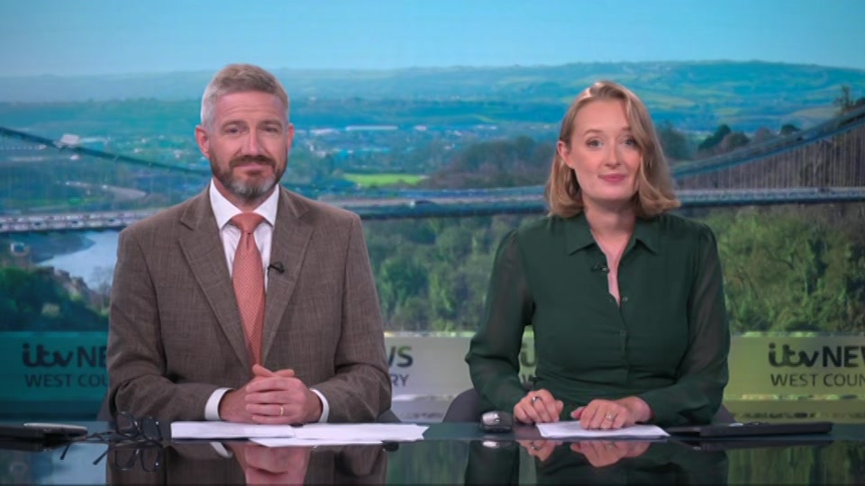 Broadcast still at 7m. ITV1, ITV News West Country, 8 July 2026.