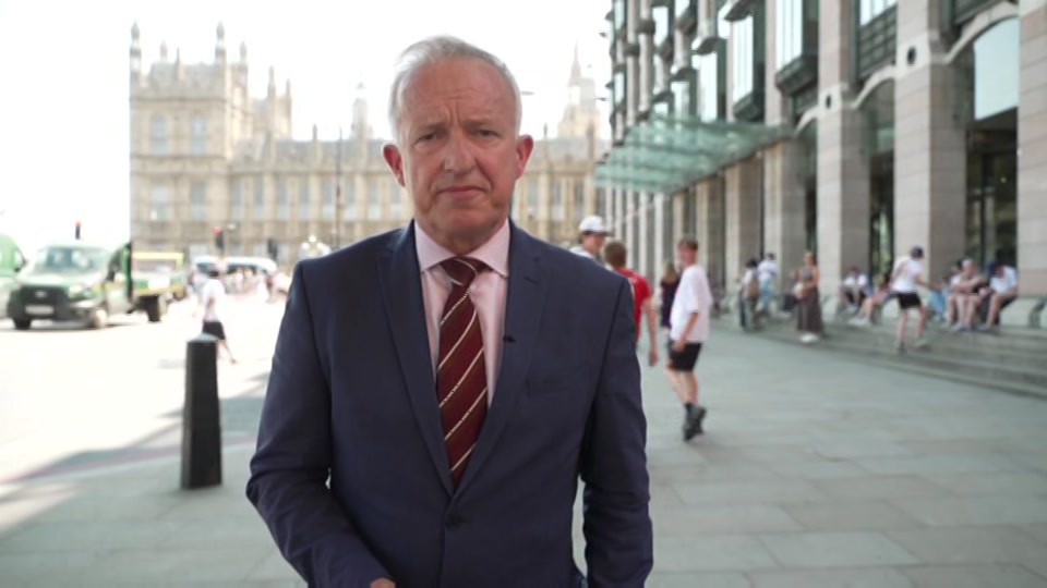 Broadcast still at 23m. ITV1, ITV News at Ten, 8 July 2026.