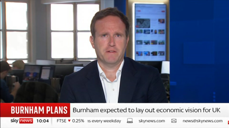 Broadcast still at 5m. Sky News, Sky News Today with Gareth Barlow, 29 June 2026.