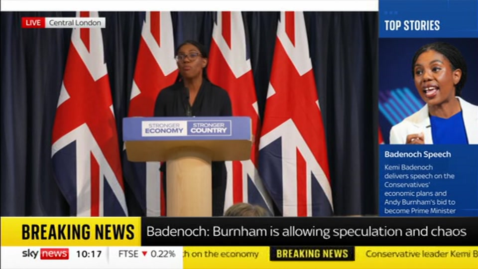 Still from Sky News at 18:00