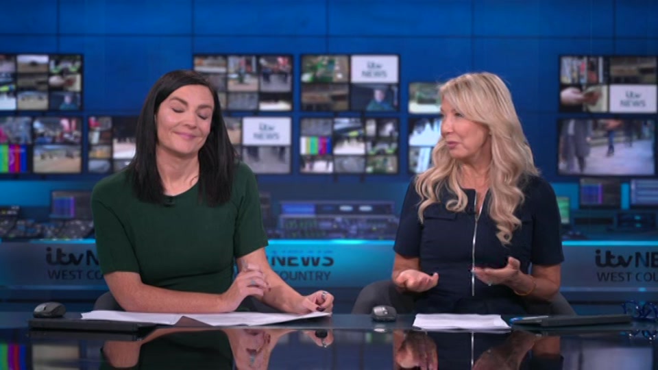 Broadcast still at 23m. ITV1, ITV News West Country, 10 July 2026.