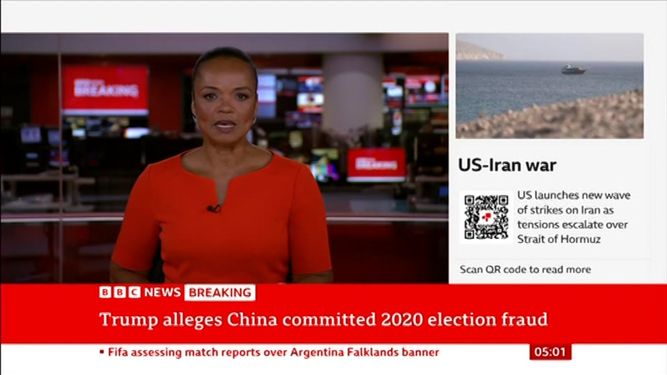 Still from BBC NEWS at 1:00