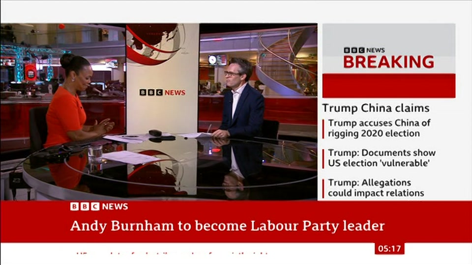Still from BBC NEWS at 17:00