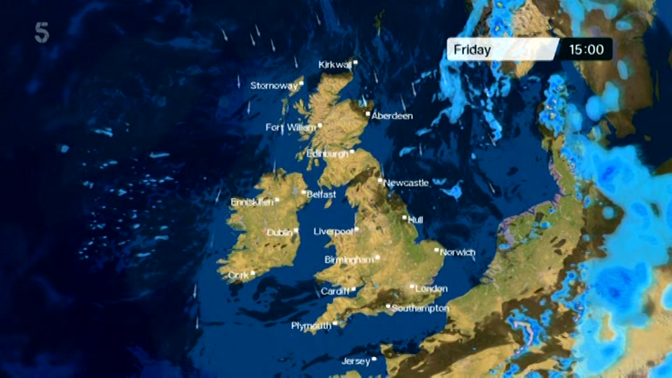 Broadcast still at 2m. 5, 5 News at Lunchtime, 17 July 2026.
