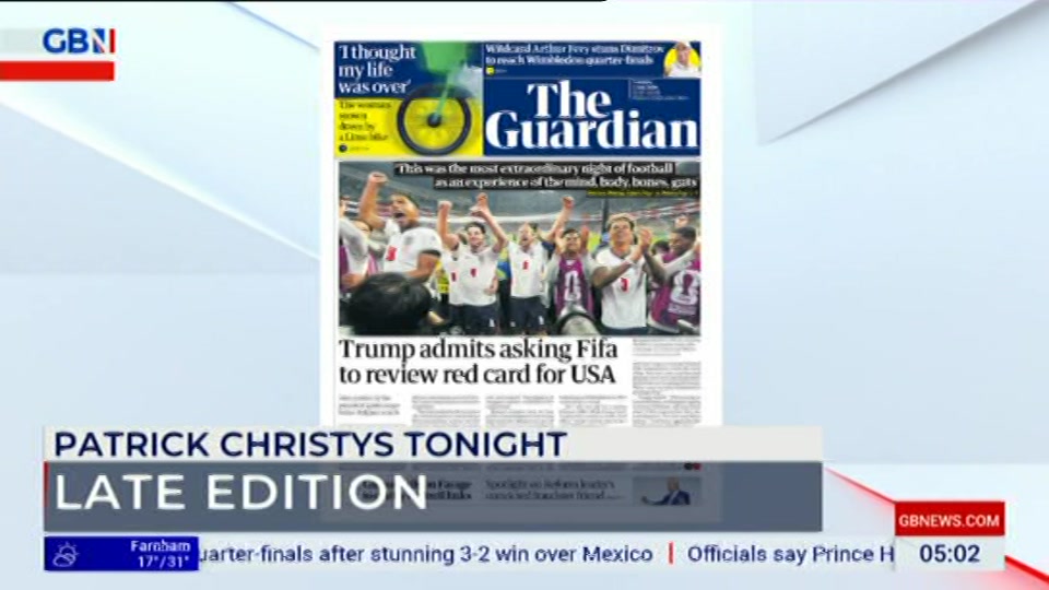 Still from GB News at 2:00