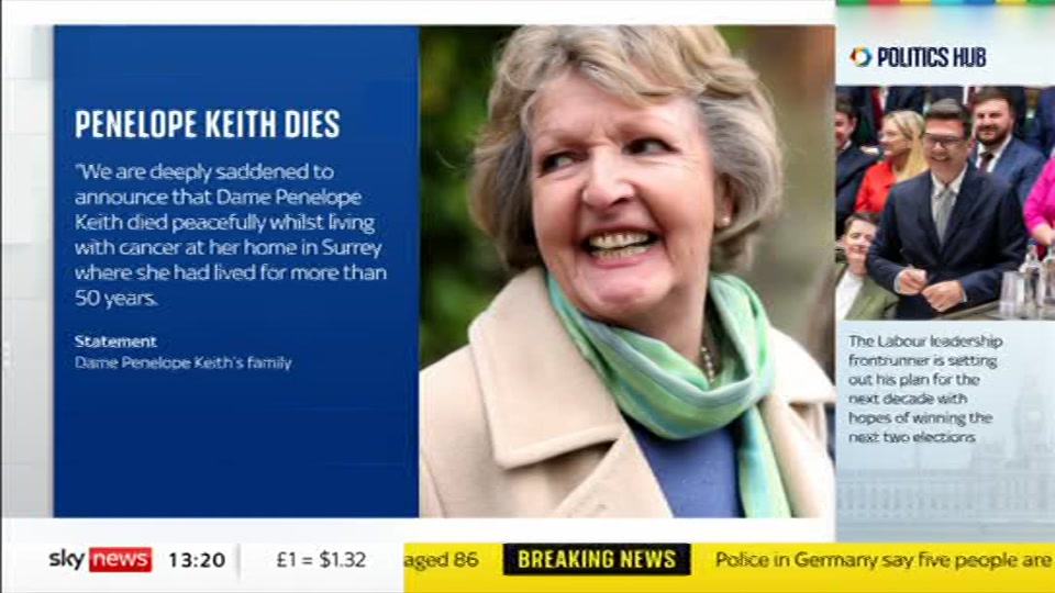 Still from Sky News at 21:00