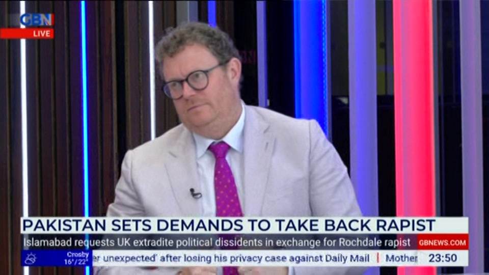 Broadcast still at 50m. GB News, New: Patrick Christys Tonight Late..., 7 July 2026.