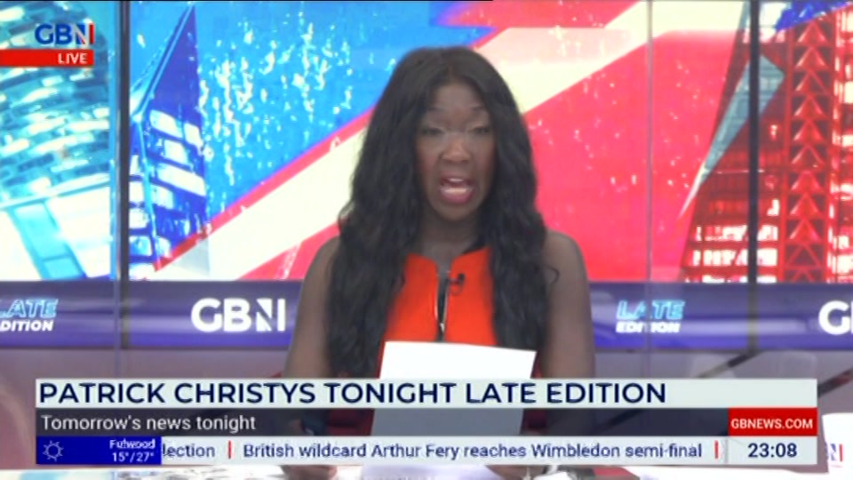 Still from GB News at 8:00