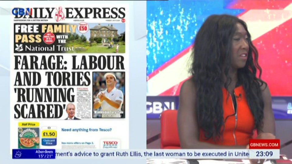Still from GB News at 9:00