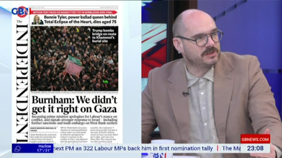 Still from GB News at 8:00