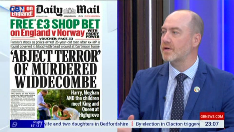 Still from GB News at 7:00