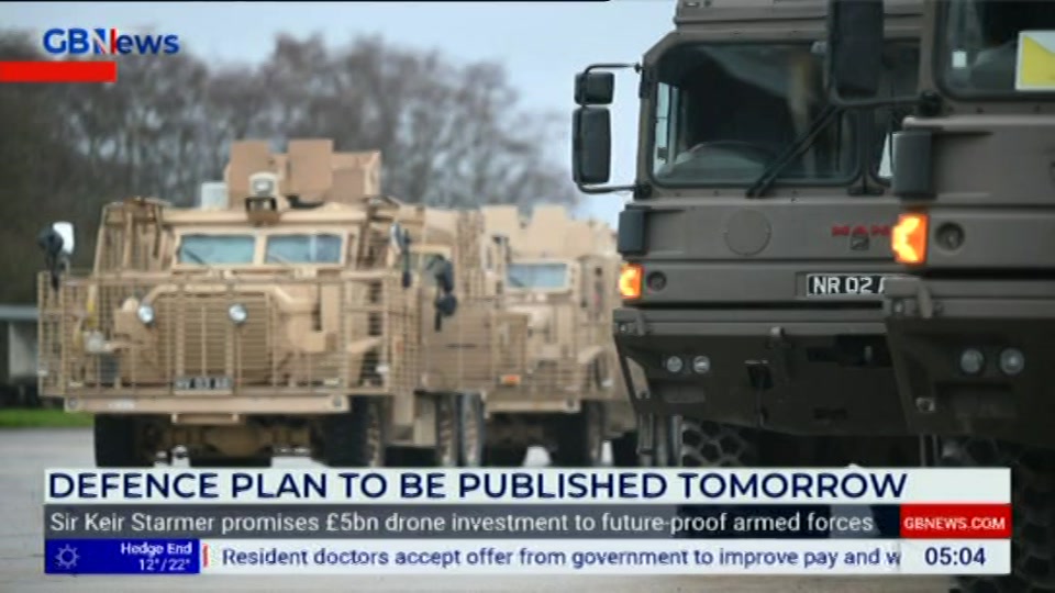 Still from GB News at 5:00