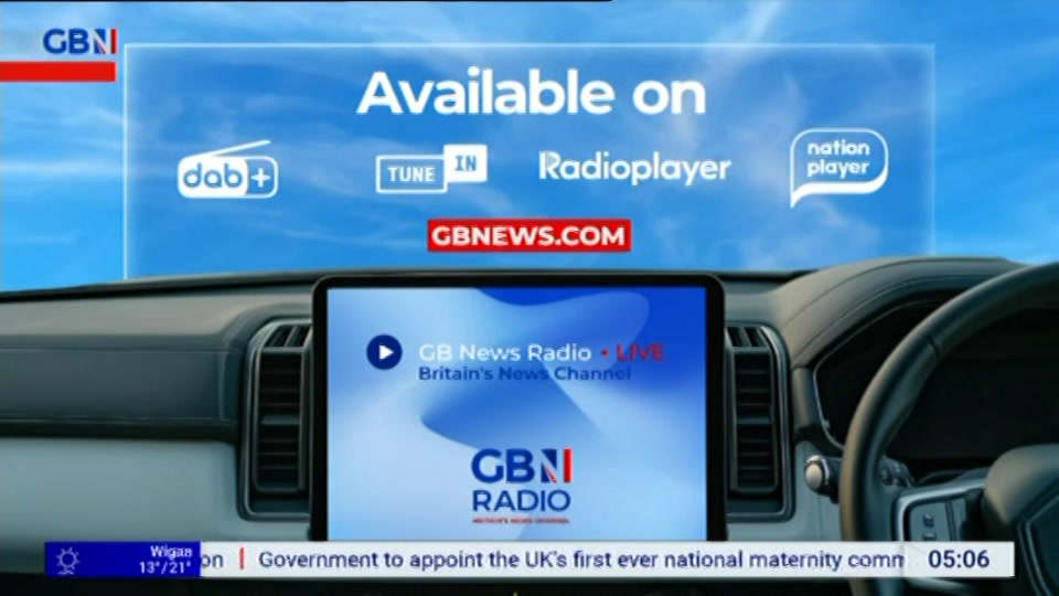 Still from GB News at 7:00