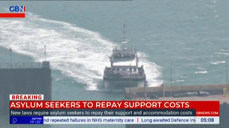 Still from GB News at 9:00