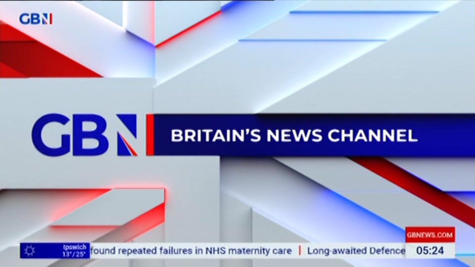 Broadcast still at 25m. GB News, Patrick Christys Tonight Late..., 30 June 2026.