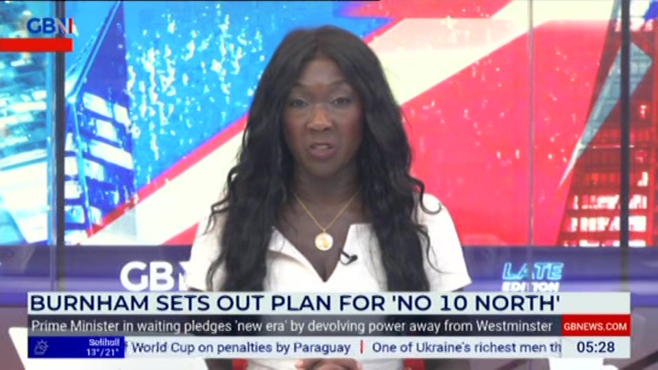 Broadcast still at 29m. GB News, Patrick Christys Tonight Late..., 30 June 2026.
