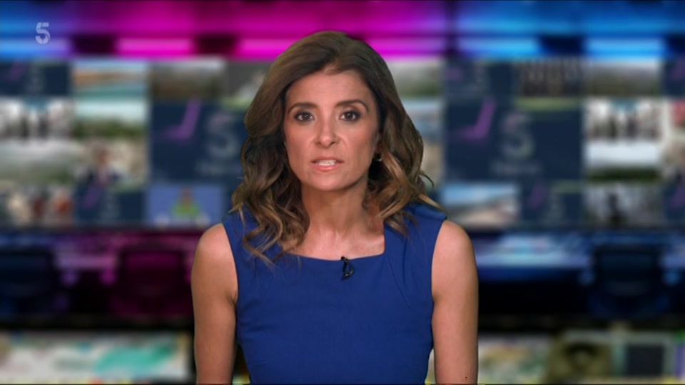 Broadcast still at 0s. 5, 5 News at Lunchtime, 9 July 2026.