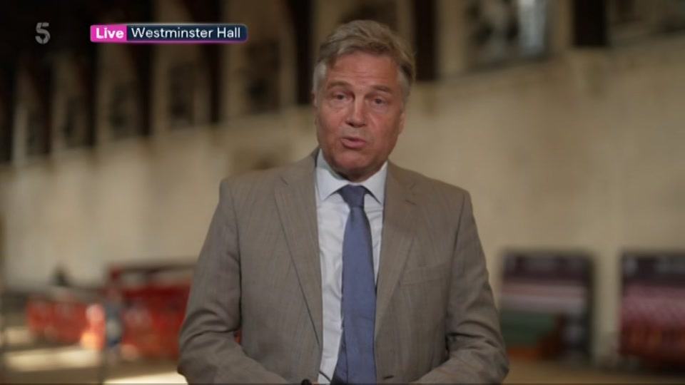 Broadcast still at 15m. 5, 5 News with Dan Walker, 9 July 2026.