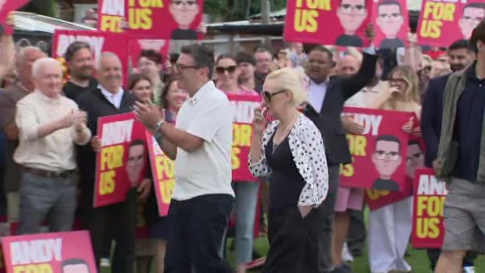 Broadcast still at 1m. 5, 5 News at Lunchtime, 10 July 2026.