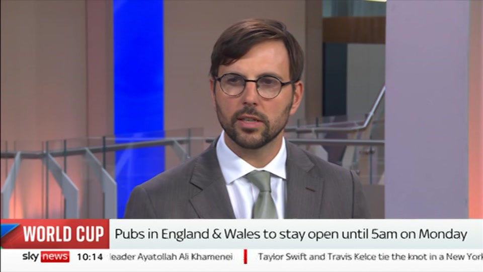 Broadcast still at 14m. Sky News, Sky News Today with Sam Washington, 4 July 2026.