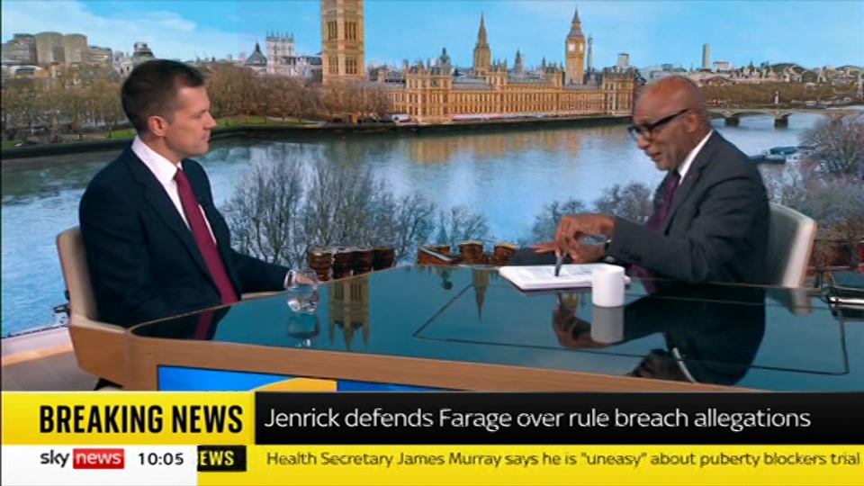 Still from Sky News at 5:00